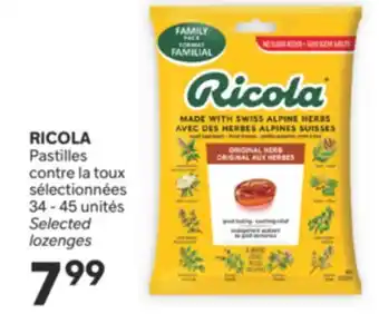 Brunet RICOLA Pastilles contre la toux sélectionnées offer