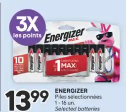 Brunet ENERGIZER Piles sélectionnées offer