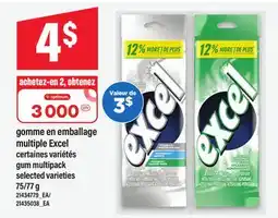 Maxi GOMME EN EMBALLAGE MULTIPLE EXCEL, 75/77 g offer