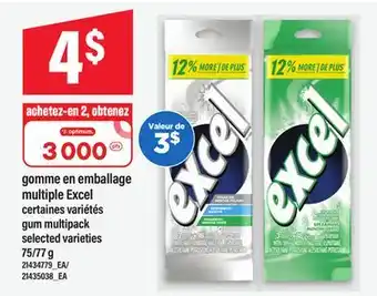 Maxi GOMME EN EMBALLAGE MULTIPLE EXCEL, 75/77 g offer