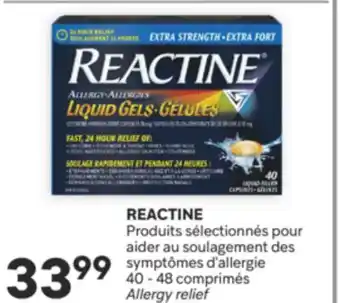 Brunet REACTINE Produits sélectionnés pour aider au soulagement des symptômes d'allergie offer