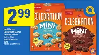 Maxi MINI BISCUITS CÉLÉBRATION LECLERC, 200 G offer