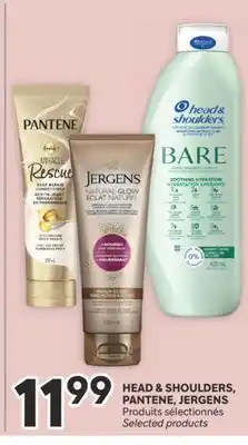 Brunet HEAD & SHOULDERS, PANTENE, JERGENS Produits sélectionnés offer