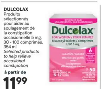 Brunet DULCOLAX Produits sélectionnés pour aider au soulagement de la constipation occasionnelle 5 mg offer