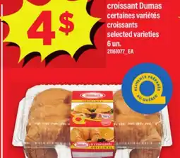 Maxi CROISSANT DUMAS, 6 un. │ CROISSANTS offer