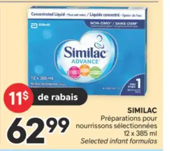 Brunet SIMILAC Préparations pour nourrissons sélectionnées offer