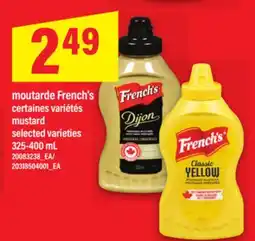 Maxi MOUTARDE FRENCH'S, 325-400 ML │ MUSTARD offer