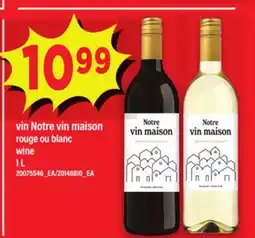 Maxi VIN NOTRE VIN MAISON ROUGE OU BLANC, 1 L offer