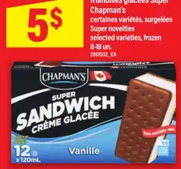 Maxi FRIANDISES GLACÉES SUPER CHAPMAN'S | SUPER NOVELTIES, 8-18 UN offer