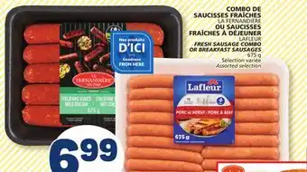 Marché Bonichoix LAFLEUR FRESH SAUSAGE COMBO OR BREAKFAST SAUSAGES offer