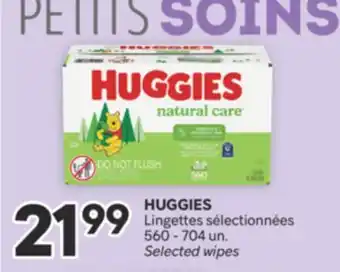 Brunet HUGGIES Lingettes sélectionnées offer