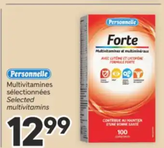 Brunet PERSONNELLE Multivitamines sélectionnées offer