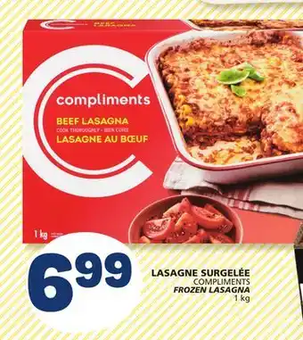 Marché Bonichoix COMPLIMENTS FROZEN LASAGNA offer