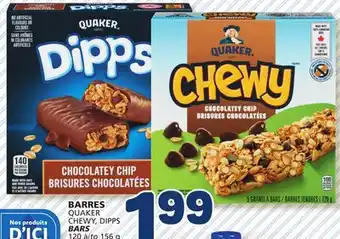 Marché Bonichoix QUAKER CHEWY, DIPPS BARS offer