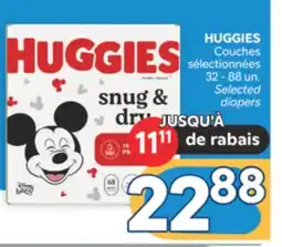 Brunet HUGGIES Couches sélectionnées offer