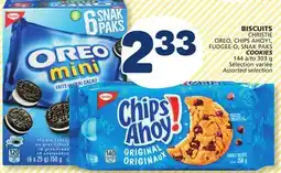 Marché Bonichoix CHRISTIE OREO, CHIPS AHOY!, FUDGEE-O, SNAK PAKS COOKIES offer