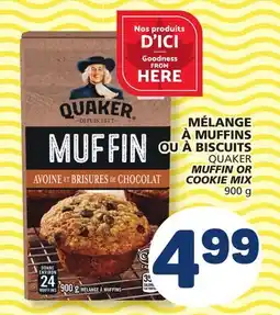 Marché Bonichoix QUAKER MUFFIN OR COOKIE MIX offer