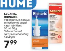 Brunet SECARIS, RHINARIS Vaporisateurs nasaux sélectionnés ou gel nasal lubrifiant offer