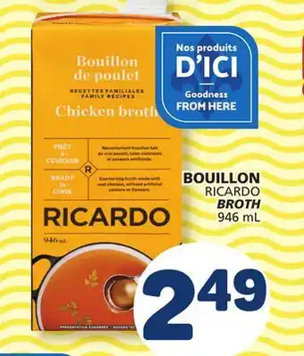 Marché Bonichoix RICARDO BROTH offer