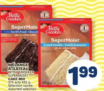 Marché Bonichoix BETTY CROCKER SUPERMOIST CAKE MIX offer