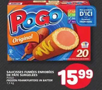 Marché Bonichoix POGO FROZEN FRANKFURTERS IN BATTER offer