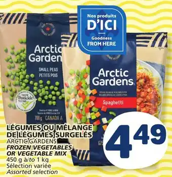 Marché Bonichoix ARCTIC GARDENS FROZEN VEGETABLES OR VEGETABLE MIX offer