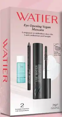 Jean Coutu WATIER Set Eye opening vegan mascara offer