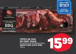 Marché Bonichoix PLAISIRS GASTRONOMIQUES FRESH PORK BACK RIBS offer