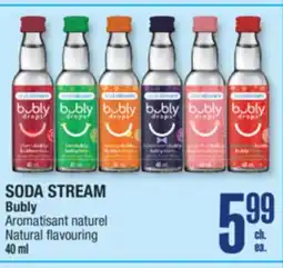 Jean Coutu SODA STREAM Bubly Natural flavouring offer