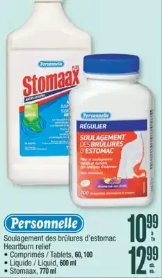 Jean Coutu PERSONNELLE Heartburn relief offer