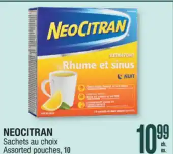 Jean Coutu NEOCITRAN Assorted pouches offer