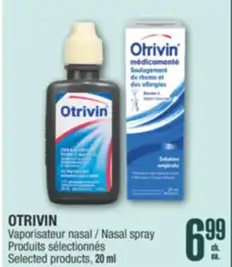 Jean Coutu OTRIVIN Nasal spray offer