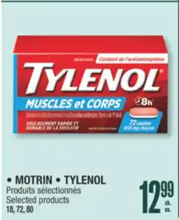 Jean Coutu MOTRIN • TYLENOL Selected products offer