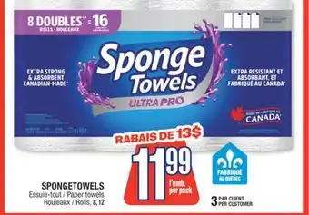 Jean Coutu SPONGETOWELS Paper towels offer