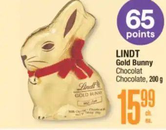 Jean Coutu LINDT Gold Bunny Chocolate offer