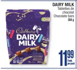 Jean Coutu CADBURY DAIRY MILK Chocolate bars offer