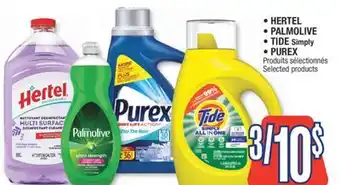 Jean Coutu HERTEL, PALMOLIVE, TIDE Simply, PUREX Selected products offer