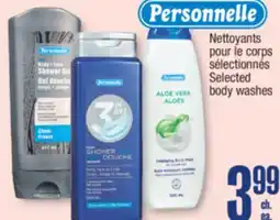 Jean Coutu PERSONNELLE Selected body washes offer