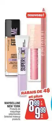 Jean Coutu MAYBELLINE NEW YORK Selected makeup products offer