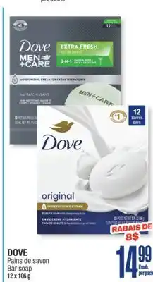 Jean Coutu DOVE Bar soap offer