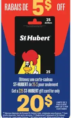 Jean Coutu Gift card offer