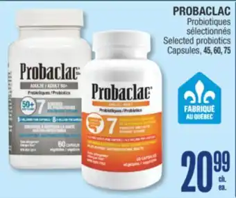 Jean Coutu PROBACLAC Selected probiotics Capsules offer