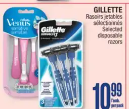 Jean Coutu GILLETTE Selected disposable razors offer