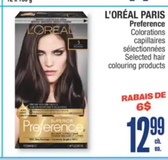 Jean Coutu L'ORÉAL PARIS Preference Selected hair colouring products offer