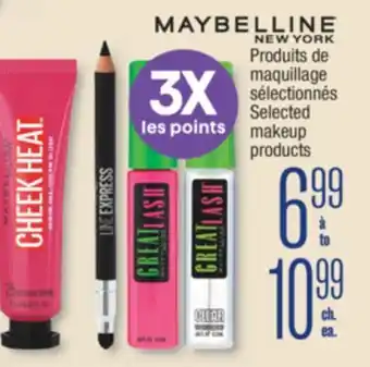 Jean Coutu MAYBELLINE NEW YORK Selected makeup products offer