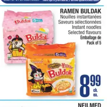 Jean Coutu RAMEN BULDAK Instant noodles Selected flavours offer