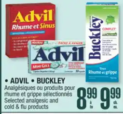 Jean Coutu ADVIL,BUCKLEY Selected analgesic and cold & flu products offer