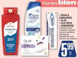 Jean Coutu HEAD & SHOULDERS, OLAY, OLD SPICE, SENSODYNE Selected Hair body and oral care products offer