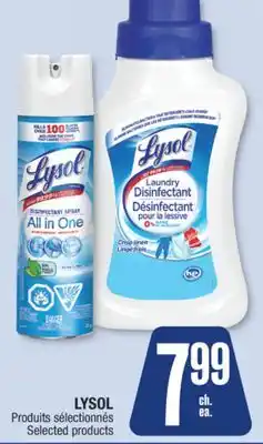 Jean Coutu LYSOL Selected products offer