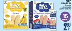 Jean Coutu BABY MUM-MUM Produits sélectionnés offer